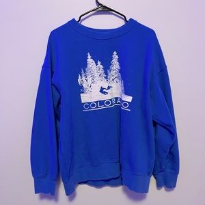 Blue Colorado American Eagle crewneck